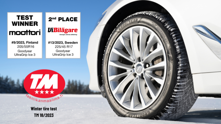 Goodyear UltraGrip Ice 3 praised in multiple Nordic winter tire tests